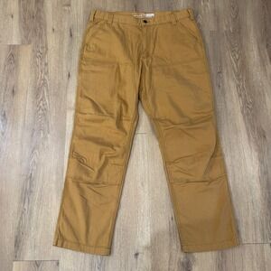 Carhartt Relaxed Fit Rugged Flex Double Front Work Pants Tan Mens 38x32 NWT
